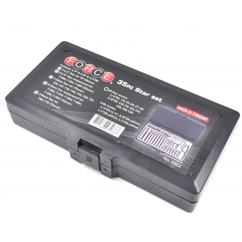 Набір насадок та головок TORX 35од. FORCE 4352 F